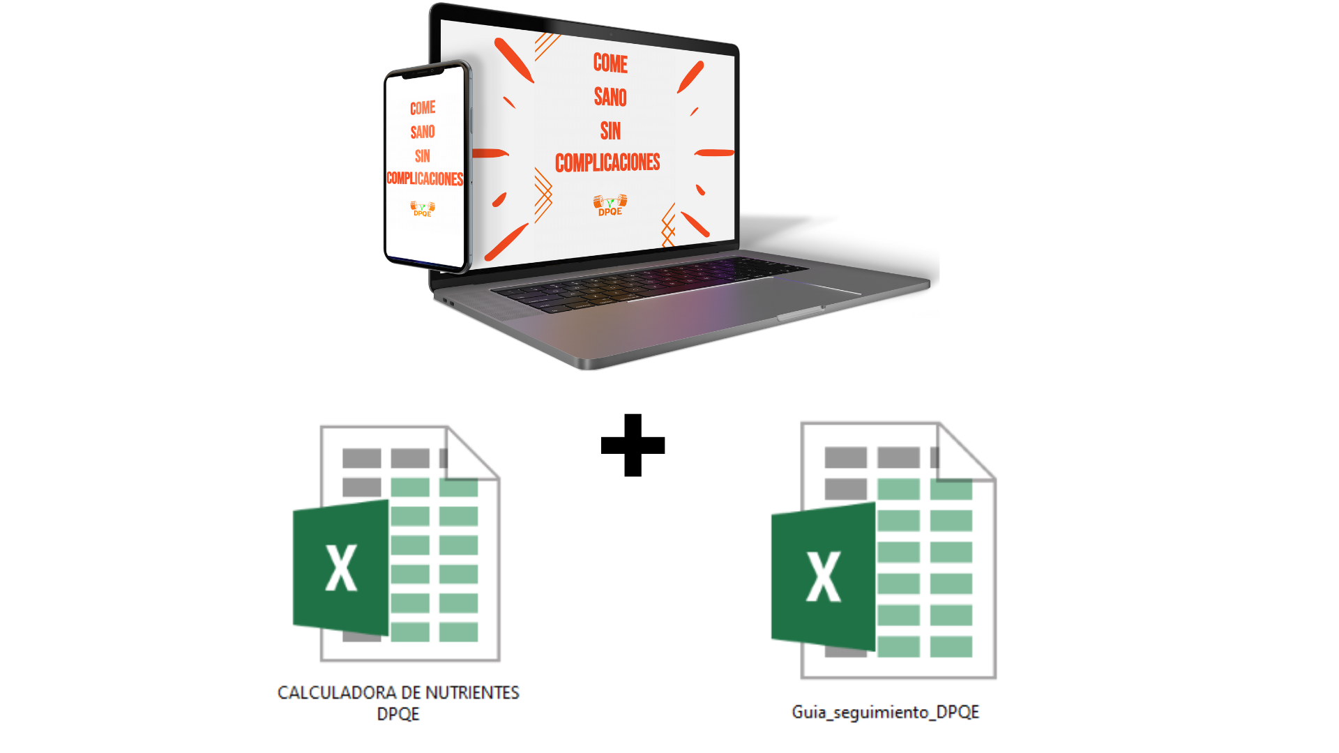 Icono de compra de Libro Come Sano Sin Complicaciones mas Calculadora de Nutrientes y Guía de Seguimiento